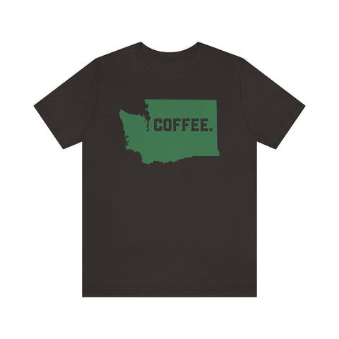 WASHINGTON COFFEE Unisex Jersey Short Sleeve Tee